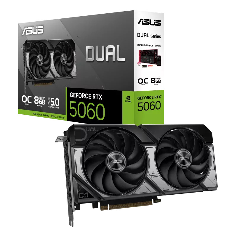 Card Màn Hình ASUS Dual GeForce RTX 5060 OC 8GB GDDR7 Chính Hãng | VGA RTX 5060 8G | Bảo Hành 36 Tháng | BigBuy360 - bigbuy360.vn