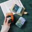 Tranh Sơn Dầu Đựng Thẻ Mini Dễ Thương Siêu Mỏng Nhỏ Dung Tích Lớn Nhiều Khe Cắm Thẻ Học Sinh Dễ Thương Những Điều Chống Tẩy Thẻ 6.18 K