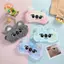 CANAMEK Dễ Thương Koala Trẻ Em Mặt nạ Ngủ Hoạt Hình 3D Mắt Bịt Mắt Sang Trọng Anime Mặt nạ Mắt Ngủ Du Lịch Ban Nhạc Mắt Bóng Còn Lại Miếng Dán Mắt CSF
