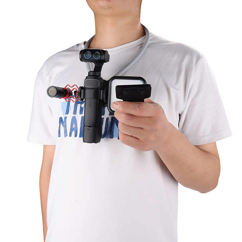 Giá đỡ cổ cho Insta360 Luna Ultra, hoàn hảo để chụp ảnh POV góc nhìn thứ nhất