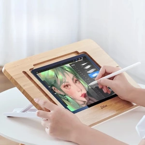 Giá Treo Tranh Bằng Gỗ Để Bàn Máy Tính Bảng Vẽ Tay Tranh Đặc Biệt 12.9 Inch Dành Cho ipad pro Phụ Kiện Vẽ Bảng Kệ