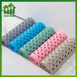 SWEET Trượt Chống Khuôn Cao Su Chống Trượt Thảm Tắm Có Lỗ Thoát Nước Máy Có Thể Giặt Thảm Tắm Kháng Khuẩn Cho Tắm Hoặc Bồn Tắm n