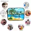 # HB # Summer Travel Essential 1 Chiếc Túi Trang Điểm Trong Suốt PVC Bền Cho Tổ Chức Vệ Sinh.