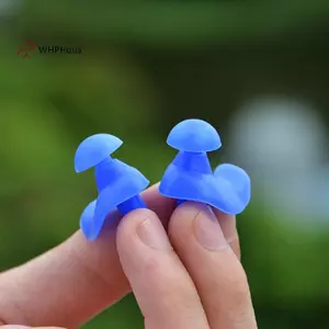 < WHPHous-t > 1 Cặp Nút Tai Bơi Chống Thấm Nước Có Hộp Nút Tai Xoắn Ốc Silicon Mềm, Dùng Để Chống Ồn Ngáy Và Lặn Đẹp