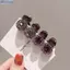 Bluelover 2 / 4 Chiếc Mini Tròn Kim Cương Giả Tóc Retro Zircon Nữ Cô Gái Móng Vuốt Kẹp Tóc Nhỏ Cua Tóc Bé Gái Phụ Kiện Tóc ﻿ Mới