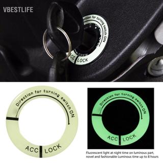 VBESTLIFE Vbestlife Acouto Đánh Lửa Công Tắc Vòng Trang Trí Ô Tô Xe Máy Dạ Quang Bắt Đầu Dừng Lỗ Khóa Vòng Tròn Bao Viền Đa Năng Trong Bóng Tối