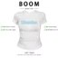 BOOM Áo Baby Tee Nữ Cotton Ôm Body-Áo Thun Ngắn Tay Y2K In Hình PhongCách Mùa Hè, Cổ Tròn Hàng Đầucách hàn quốc phong350