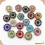 CHEESELY 10 CÁI 14mm Đá thủy tinh pha lê lấp lánh Trang phục may DIY Trang trí quần áo