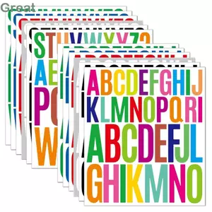 Nhãn dán nhãn 6 tờ TUYỆT VỜI, 100 chiếc Số hộp thư tự dính, Nhãn dán trang trí văn phòng trường học tại nhà DIY Nhãn dán trang trí 2,5 Inch