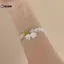 KUZHEN Opal Ánh Trăng Pha Lê Vòng Tay Ánh Sáng Sang Trọng Co Giãn Lily Valley Hoa Vòng Tay Cho Bé Gái Nữ Trang Sức Phụ Kiện HOT