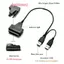Cáp SATA Cho Laptop SSD 2.5 Inch Máy Tính Để Bàn HDD Bên Ngoài Ổ Cứng USB 2.0 Adapter Có Cổng Cấp Nguồn Cho Hệ Điều Hành, Cho Windwos