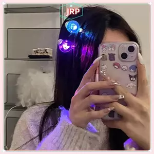 JRP 1 Cái Mới Ngộ nghĩnh Dạ Quang Kẹp Tóc Bóng Đèn Chiếu Sáng Hình Kẹp Tóc Cho Nữ Kỳ Lạ Sáng Tạo Đảng Kẹp Tóc Bé Gái Phụ Kiện Tóc JRP
