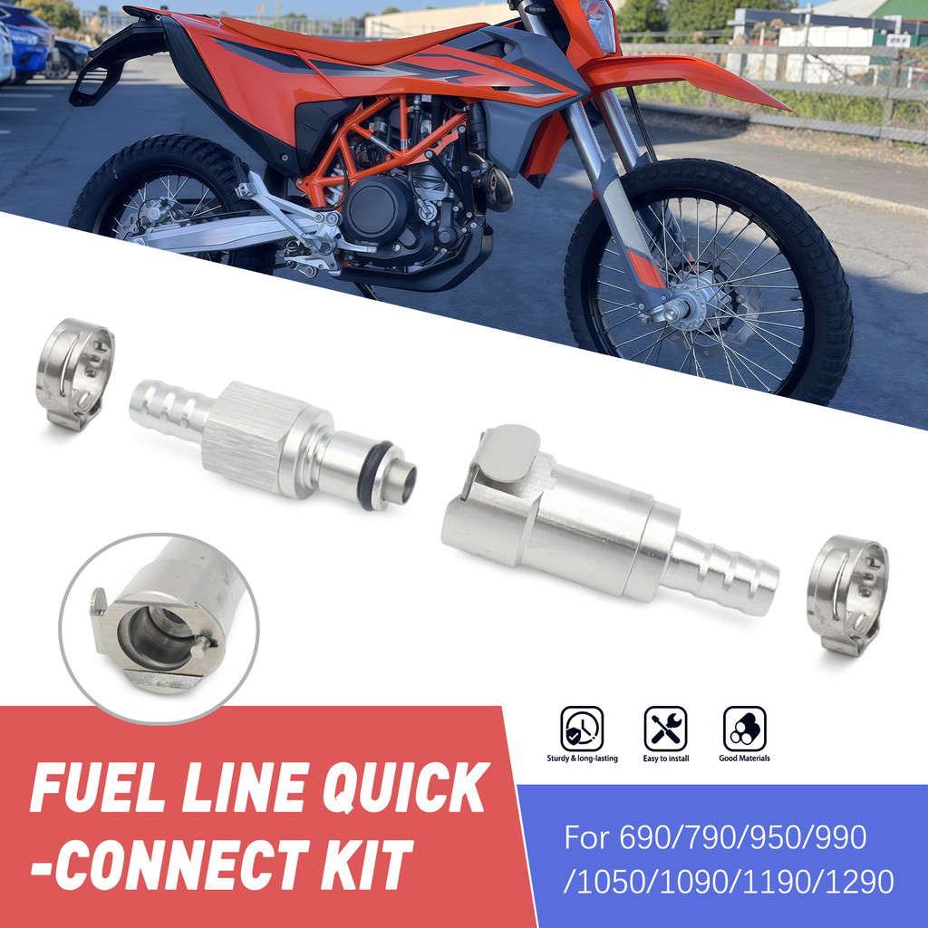 Dành Cho KTM 690 790 950 990 1050 1090 1190 1290 Phụ Kiện Xe Máy Bơm Nhiên Liệu Phát Hành Nhanh Kim Loại Kết Nối