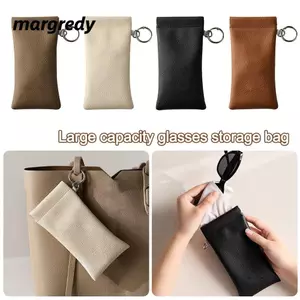 Túi Bảo Quản Kính Mắt MARGREDY, Tự Động Đóng Cửa Bản Lề Kính Bảo Vệ, Treo Di Động Chống Bụi Da PU Túi Bảo Quản Du Lịch Sử Dụng