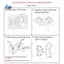 Mô hình giấy mèo-Hình tượng điêu khắc trang trí phòng hiện đại để trang trí khung bàn Thiết kế mèo nằm B