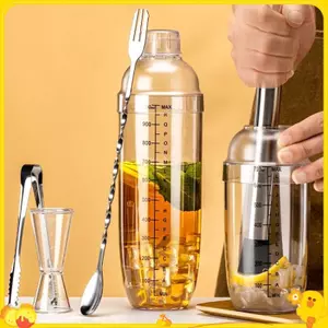 3 / 5 / 7 Chiếc Cotail Shaker Bộ Cotail Shaker Và Đo Jigger Bộ Đồ Uống Hỗn Hợp Tay Lắc Dụng Cụ Để Pha Chế Và Thanh Gia Đình