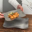 Vintage Thép Không Gỉ Hình Chữ Nhật Khay Sáng Tạo Món Tráng Miệng Đĩa Retro Chiên Gà Đĩa Thực Phẩm Phục Vụ Món Ăn Cho Đồ Ăn Nhẹ Và Bữa Ăn