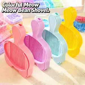 Đĩa Xẻng Đậu EDIWANY, Xẻng Đậu Cầu Chì Mini DIY Handmade 2.6mm, Hạt Nhựa Sáng Tạo Cầm Tay Hình Mèo Cầu Chì Hạt Chọn Khay Làm Đậu