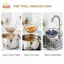 Dụng cụ trợ giúp nấu ăn Bộ lọc Skimmer lưới mịn bằng thép không gỉ để thoát nước dễ dàng ks [VN]