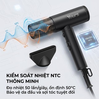[VINZEO 2026] Máy Sấy Tóc Tốc Độ Cao Yours A330-110,000 RPM Chế Độ Làm Sạch Tự Động Cơ Bảo Hành-12 Tháng