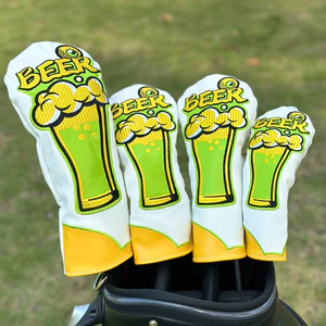 Vỏ câu lạc bộ golf không thêu 1 Vỏ bọc bảo vệ đa năng bằng gỗ bằng gỗ