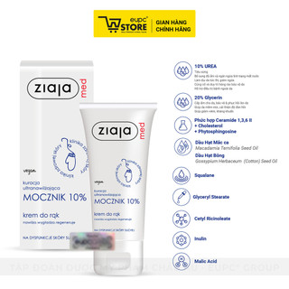 Kem Mềm Da 10% Urê Ziaja Med 100ml Giảm Khô Và Giảm Ngứa Nhanh, Hỗ Trợ Làm Bong Sừng, Bạt Vẩy EUPC STORE