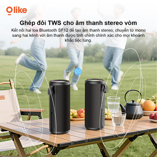 Olike SF12 Loa Bluetooth Không Dây Bluetooth 6.0, Bass Mạnh 10W, Chống Nước IPX5, Âm Thanh TWS, Hỗ Trợ Micro SD AUX USB