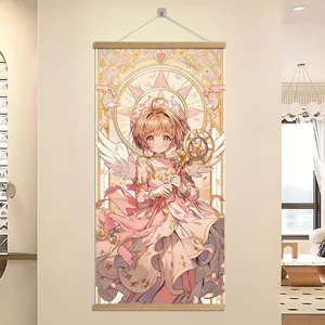 Thẻ Ma Thuật Cô Gái Sakura Anime Tranh Đa Dạng Sakura Hàng Hóa Trang Trí Phòng Khách Tranh Kinomoto Sakura Tranh Ký Túc Xá Cuộn 6.24