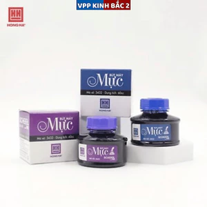 Mực bút máy Hồng Hà lọ 60ml nhanh khô, ko bị lắng cặn