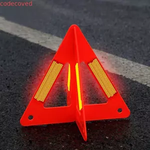 CODECOVED Cảnh báo khẩn cấp trên ô tô Tam giác, Đèn báo an toàn phản quang Dừng xe, Đèn báo cảnh báo giao thông di động có thể gập lại màu đỏ sáng tạo Đường chờ khẩn cấp
