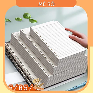 Giấy Sổ Còng B5 A5, Ruột Sổ Còng MESO 120 Trang Kẻ Ngang, Caro, Trống, Giấy Refill 80-100GSM