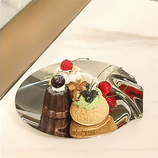Đĩa luna Chockmen [754] inox 18/10 đường kính 24cm, inox nguyên khối dày, bóng đẹp