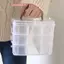 Hộp lưu trữ trang sức trong suốt Hộp hoàn thiện dung tích lớn Nelace Ring Stud Bông tai Hộp lưu trữ Hộp trang sức Hộp trang trí