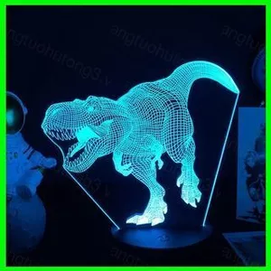 HT3 Khủng Long Đèn Ngủ Cảm Ứng Từ Xa LED Máy Bay Mô Hình Đèn Trẻ Em USB Chiếu Sáng Phòng Ngủ Trang Trí Nhà Quà Tặng Cho Bé Trai TH3