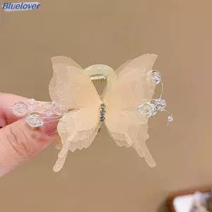 Bluelover Ngọt Bướm Kẹp Tóc Cho Nữ Cô Gái Pháp Tính Khí Bướm Tóc Vuốt Kẹp Thời Trang Lớn Kẹp Tóc Phụ Kiện Tóc Mới