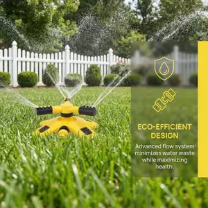 Máy phun nước bãi cỏ trong vườn Xoay 360 độ Hệ thống tưới nước tự động Vòi phun có thể điều chỉnh Cấp nước đồng phục cho bãi cỏ ELWW