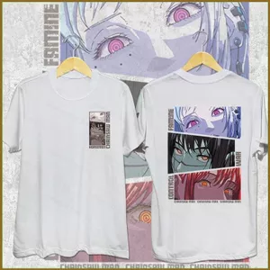 Cưa Xích Người Makima Yoru Fami In Hình Cosplay Vải 3D Mùa Hè Áo Thun Anime Tay Ngắn Top