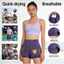 Quần short nữ cầu lông hai lớp Li Ning có độ đàn hồi cao không bị giới hạn in 3D dáng rộng khô nhanh mồ hôi tập luyện, tập thể dục, quần short thể thao yoga