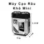 Máy cạo râu điện mini này có thiết kế lưỡi kép, nhỏ gọn và dễ mang theo, thời lượng pin lâu và an toàn khi sử dụng.