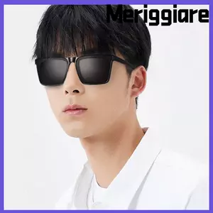 Kính râm MERIGGIARE dành cho nữ, Kính râm râm cổ điển UV400, Kính râm vuông nam đơn giản cho mùa hè