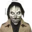 LACYESUK Mặt nạ đáng sợ Halloween, Vỏ bọc đầu chú hề xoắn ốc bằng cao su toàn mặt, Ma quái kinh khủng Mặt nạ hóa trang thực tế đáng sợ Tiệc lễ hội