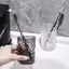 Maybest Cốc đựng bàn chải đánh răng bằng nhựa có tay cầm Phòng tắm gia đình Tumblers Cốc di động Hộp đựng bàn chải đánh răng trong suốt {VN}