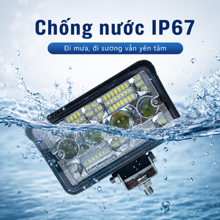 Đèn LED Trợ Sáng Xe Hơi 12V 24V - Ánh Sáng Mạnh, Chịu Nước, Dễ Lắp, Tăng An Toàn Đêm & Sương Mù
