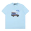 Chất Lượng Cao Nam Nữ Cổ Tròn Nguyên Chất Cotton Ngắn Tay Áo Thun Ô Tô Dừa Lướt In Rời Top