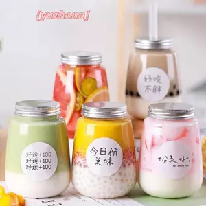 1 Chiếc Trà Sữa Nhựa Chai Uống Mang Ra Cà Phê Trà Sữa Thanh Tiếp Liệu Lọ Đồ Uống Hộp Bảo Quản Cho Tiệc Thực Phẩm