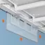 GCDHome 4 Kệ Dính Hỗ Trợ Chốt Cho Nhà Bếp Phòng Ngủ Tủ Quần Áo Kệ Hỗ Trợ Kẹp Treo Tường Stier Braet Giá Đỡ HOT