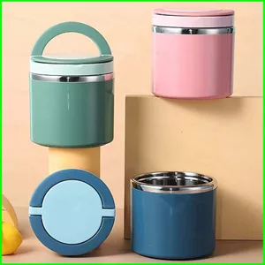 Bình đựng thức ăn cách nhiệt di động YB2 630ML Hộp đựng cơm trưa chống rò rỉ bằng thép không gỉ có tay cầm
