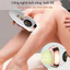 Máy Triệt Lông Cầm Tay Mini Công Nghệ IPL Ánh Sáng Xung, Triệt Lông Tại Nhà An Toàn & Tiện Lợi