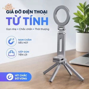 Giá Đỡ Điện Thoại Từ Tính Kẹp Điện Thoại Di Động Xoay Gập 360 Độ Gấp Gọn Đa Năng Du Lịch ：98（90-100）