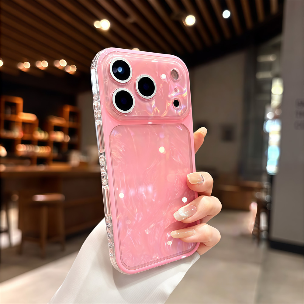 Ốp điện thoại từ tính có họa tiết vỏ chất lượng cao cho iPhone 17 Pro Max 16 15 pro max Bảo vệ ống kính chống rơi Vỏ cứng bảo vệ điện thoại
